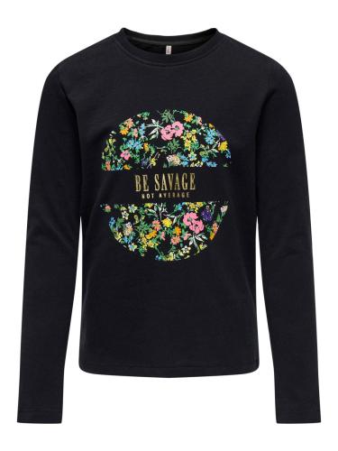 ONLY KOGZENIA REG L/S TOP BOX JRS 15275519-BLACK Black