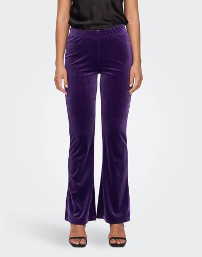 ONLY ONLSMOOTH VELVET PANTS JRS 15277995-Acai Purple