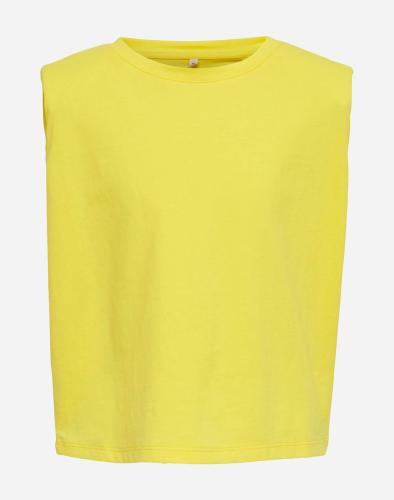 ONLY KONJEN LIFE S/L SHOULDER TOP JRS 15227385-Aurora Yellow