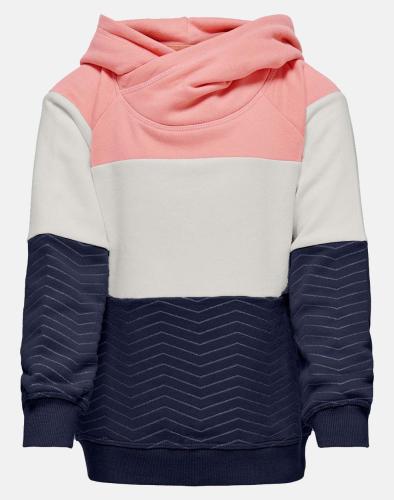 ONLY ΜΠΛΟΥΖΑ ΦΟΥΤΕΡ ΠΑΙΔΙΚΟ KOGMADISON L/S HOODIE SWT 15256178-Coral Cloud Mixed