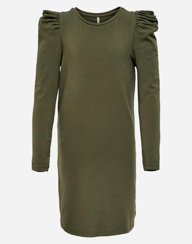 ONLY KONLIVE LOVE LIFE L/S PUFF DRESS JRS 15238214-Kalamata Olive