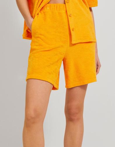 JJXX JXSILLA HW SWEAT SHORTS JRS 12234284-Marigold Orange