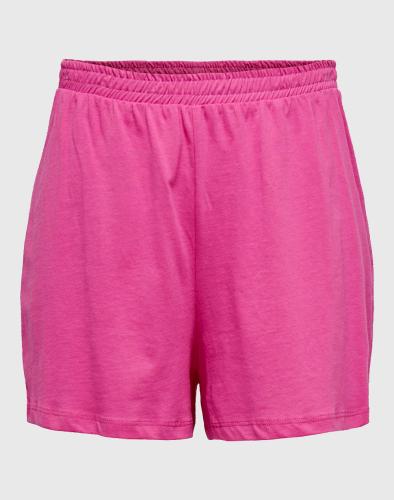 ONLY ONLMAY HIGH WAIST SHORTS BOX JRS 15252605-Shocking Pink Pink