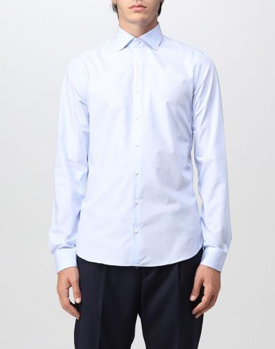 MICHAEL KORS POPLIN STRETCH SLIM SHIRT MD0MD90450-455 Ciel