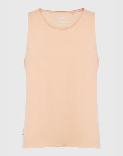 FUNKY BUDDHA Αμάνικο t-shirt από οργανικό βαμβάκι FBL007-111-04-PEACH LightCoral