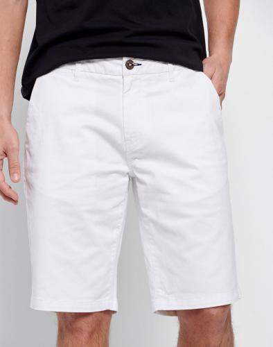 FUNKY BUDDHA Essential βερμούδα chino FBM007-001-03-WHITE White