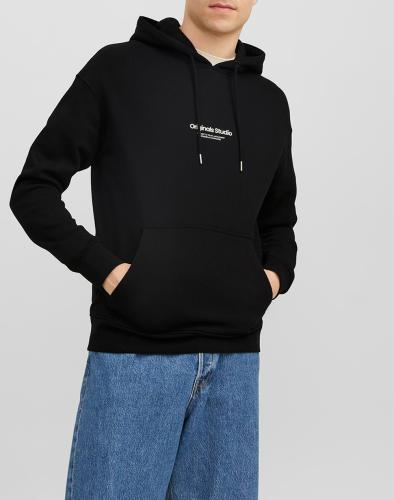 JACK&JONES JORVESTERBRO SWEAT HOOD 12241687-BLACK Black