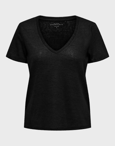 ONLY ONLTANJA SHINE TOP JRS 15302693-BLACK Black