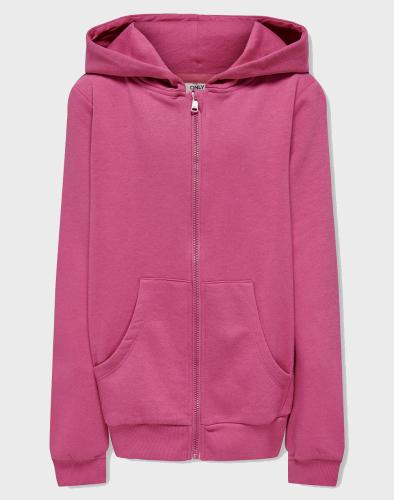 ONLY KOGMARIAN ZIP HOOD SWT 15311917-Red Violet Violet