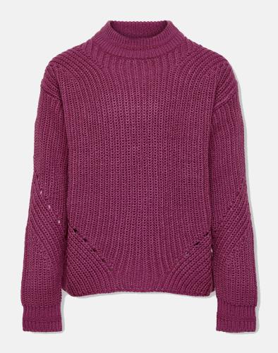 ONLY KOGNEWRILEY PULLOVER CP KNT 15306455-Red Violet Purple