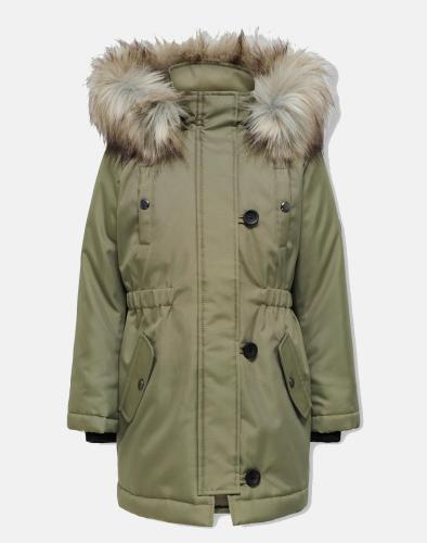 ONLY KOGIRIS FUR PARKA OTW NOOS 15245678-AloeFUR LIGHT GREY Olive