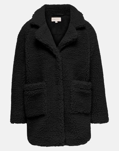 ONLY KOGNEWAURELIA SHERPA COAT OTW NOOS 15245733-BLACK Black