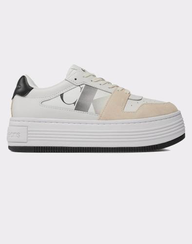 CALVIN KLEIN BOLD FLATF LOW LACE MIX NBS SAT YW0YW01308-01W OffWhite