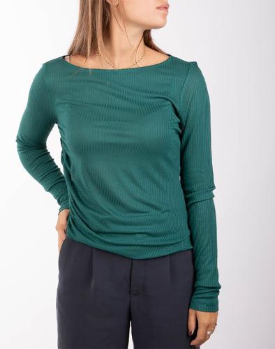 ONLY ONLHENRIETTE RUCHING TOP JRS 15307580-Bayberry Green