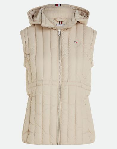 TOMMY HILFIGER FEMININE DOWN VEST WW0WW40485-ACI Biege