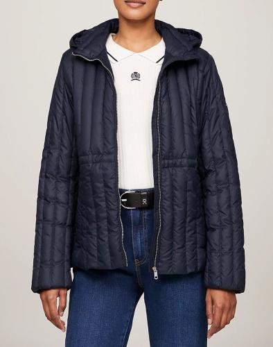 TOMMY HILFIGER FEMININE DOWN JACKET WW0WW40484-DW5 DarkBlue