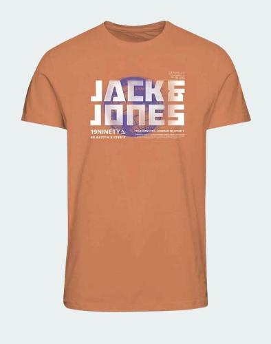 JACK&JONES JCOPHOTO TEE FST JNR 12256935-TANGERINE DarkOrange