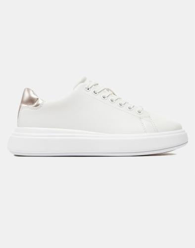 CALVIN KLEIN CUPSOLE LACE UP LEATHER HW0HW01987-02Z OffWhite