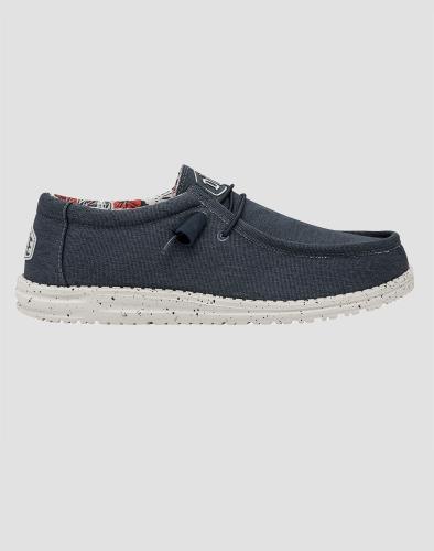 HEY DUDE Wally Stretch Canvas 40022,11038-425 DarkBlue