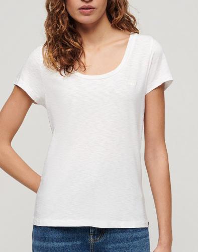 SUPERDRY D2 BOUT SCOOP NECK TEE ΜΠΛΟΥΖΑ ΓΥΝΑΙΚΕΙΟ W1011381A-01C White