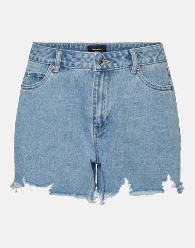 VERO MODA VMZURI HR LOOSE SHORTS DST MIX NOOS 10286387-Light Blue Denim LightBlue