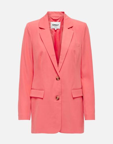 ONLY ONLLAURA L/S SLIT BOYFRIEND BLAZER TLR 15284003-Georgia Peach Coral