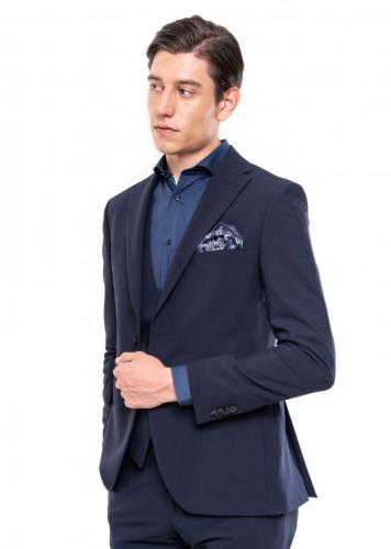 Fragosto Κοστούμι σε κανονική γραμμή - SMA6006020 002 Blue