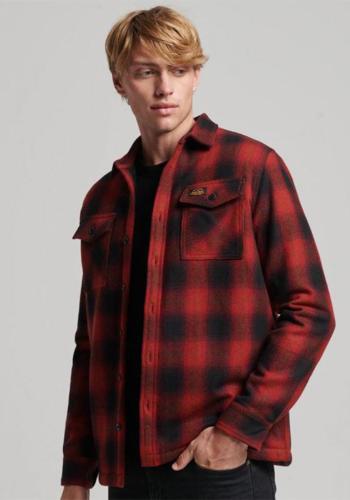 Superdry Overshirt της σειράς Vintage Miller - M4010548A 6GN Redwood Check