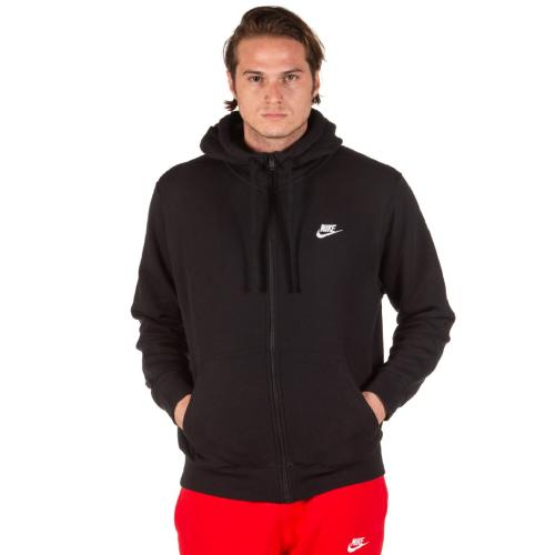 NIKE M NSW CLUB HOODIE FZ BB BV2645-010 Μαύρο