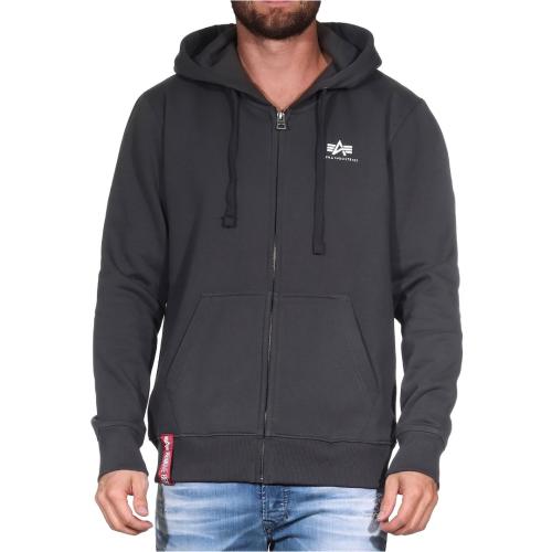 ALPHA INDUSTRIES BASIC ZIP HOODY SL 118342-684 Ανθρακί