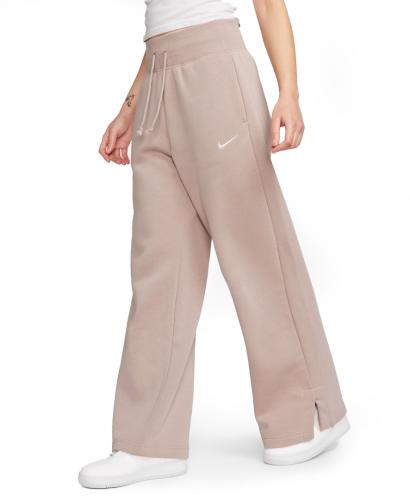 NIKE W NSW PHNX FLC HR PANT WIDE DQ5615-272 Μπέζ