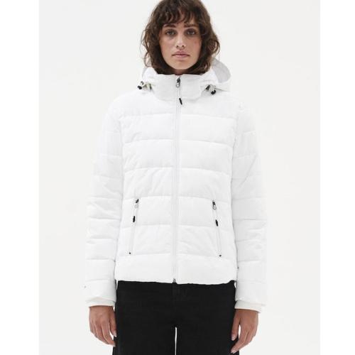 Emerson W Puffer Jacket With Removable Hood (232.EW10.40-White)