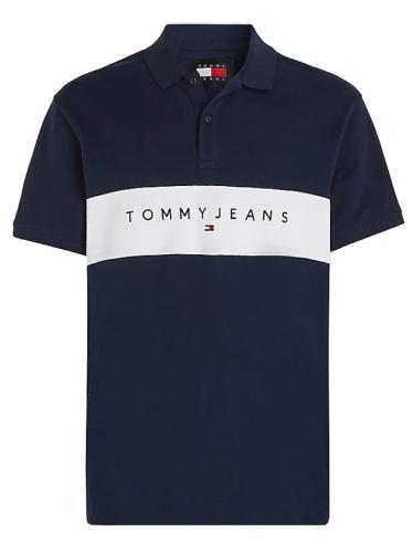 Ανδρικό Linear Polo Navy Μπλε Tommy Jeans DM0DM18315-C1G