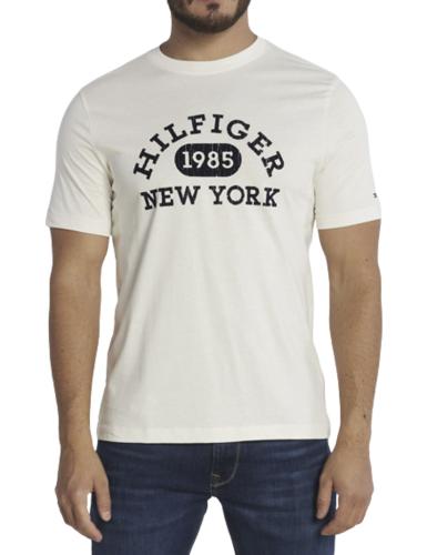Ανδρικό Plus Size Monotype Collegiate T-shirt Λευκό Tommy Hilfiger MW0MW34152-YBH