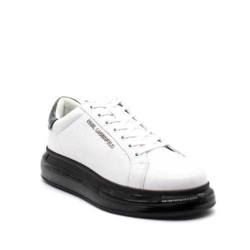 Ανδρικά Δερμάτινα Sneakers Λευκά Karl Lagerfeld KL52625-010 WHITE