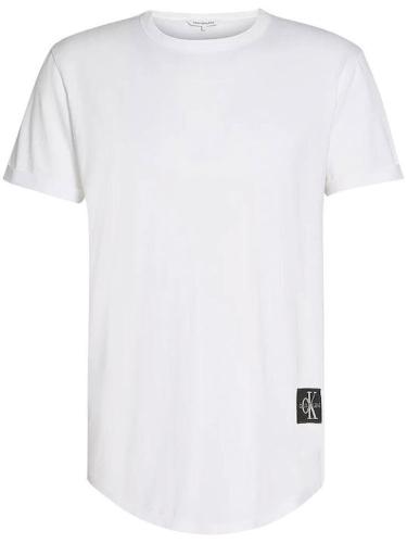 Ανδρικό Badge Turn Up Sleeve T-shirt Λευκό Calvin Klein J30J323482-YAF