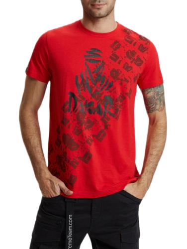 Ανδρικό T-shirt Κόκκινο Dakar by Diverse DKRS0323-RED