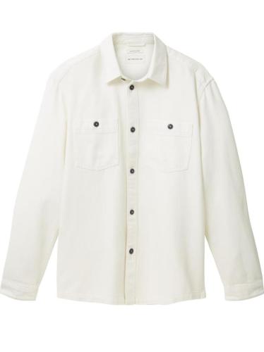 Ανδρικό Τζιν Overshirt Λευκό Tom Tailor 036212-10101