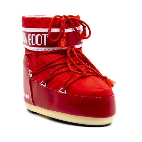 Γυναικείες Icon Low Nylon Μπότες Κόκκινες Moon Boot 14093400-009