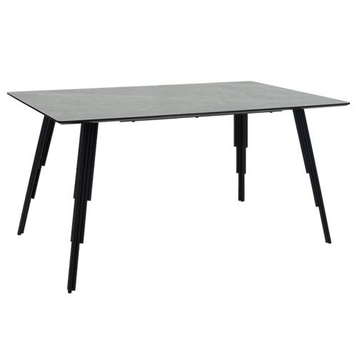 Τραπέζι Lifo MDF ανθρακί cement-μαύρο 140x80x75εκ Υλικό: MDF BOARD THICKNESS 18MM - iron tube:19*1.0mm 096-000026