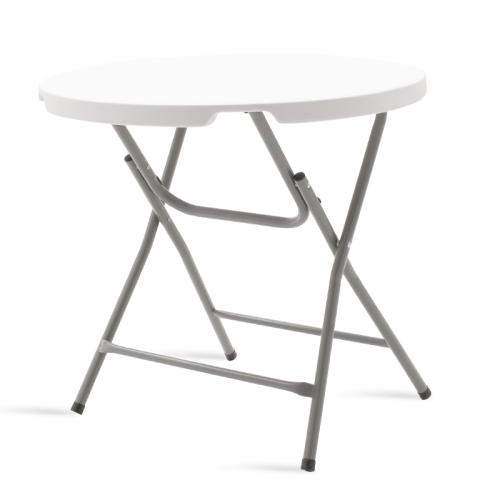 Τραπέζι catering Comfort  λευκό στρόγγυλο Φ80x74εκ Υλικό: HDPE SURFACE - METALLIC LEGS 142-000008