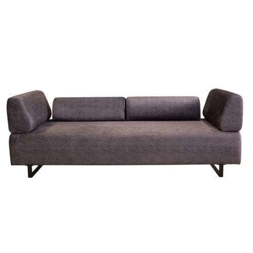 Καναπές-κρεβάτι PWF-0595 3θέσιος ύφασμα ανθρακί 220x90x80εκ Υλικό: Fabric:100%  POLYESTER - BEEICH WOOD - CHPBOARD - METAL 071-001342