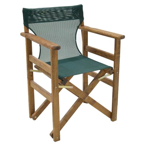 Καρέκλα-πολυθρόνα σκηνοθέτη Retto μασίφ ξύλο οξιάς καρυδί-πανί κυπαρισσί Υλικό: Solid wood beech 237-000019