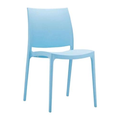 Καρέκλα Πολυπροπυλενίου 22τμχ Maya Light Blue 44Χ50Χ81εκ.