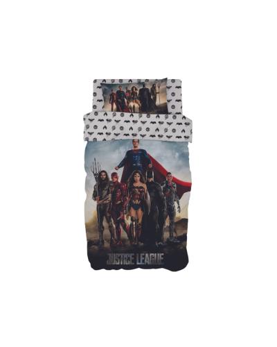 Σετ Παπλωματοθήκη Justice League Warner Bros 165x250cm Μονή (165x250cm)