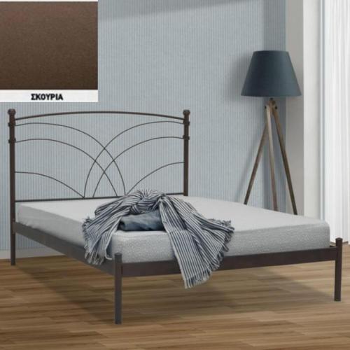 Ιωνάς Μεταλλικό Κρεβάτι (Για Στρώμα 150×200) Με Επιλογές Χρωμάτων Σκουριά