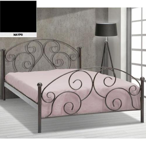 Λαβύρινθος Μεταλλικό Κρεβάτι (Για Στρώμα 160×200) Με Επιλογές Χρωμάτων Μαύρο