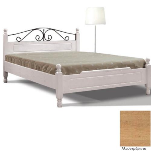 Νο 3 Σουηδικό Κρεβάτι Ξύλινο (Για Στρώμα 160×190) Με Επιλογές Χρωμάτων Αλουστράριστο
