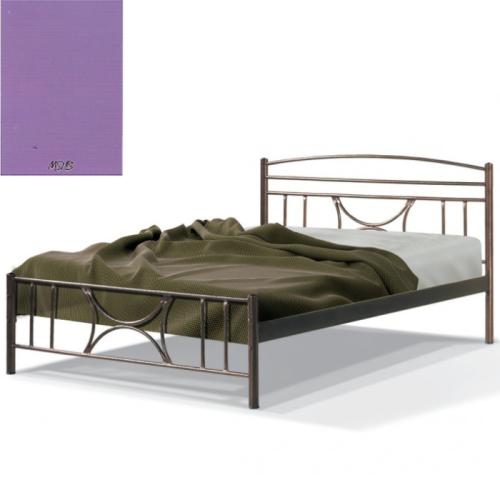 Θάλεια Μεταλλικό Κρεβάτι 8213 (Για Στρώμα 110×200) Με Επιλογές Χρωμάτων Μώβ