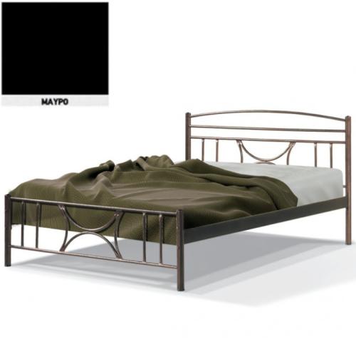 Θάλεια Μεταλλικό Κρεβάτι 8213 (Για Στρώμα 140×200) Με Επιλογές Χρωμάτων Μαύρο